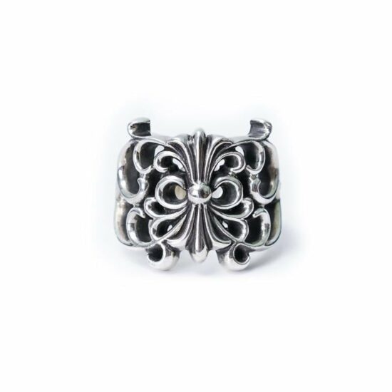 BUTTERFLY FLORAL CROSS RING