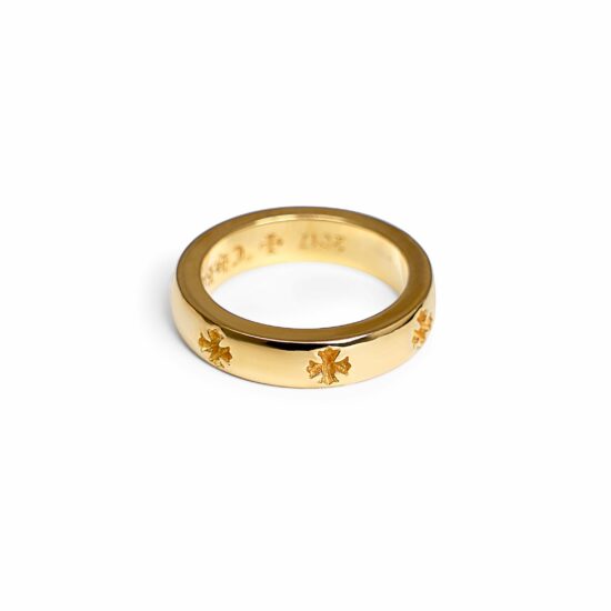 22K GOLD CH PLUS BAND RING